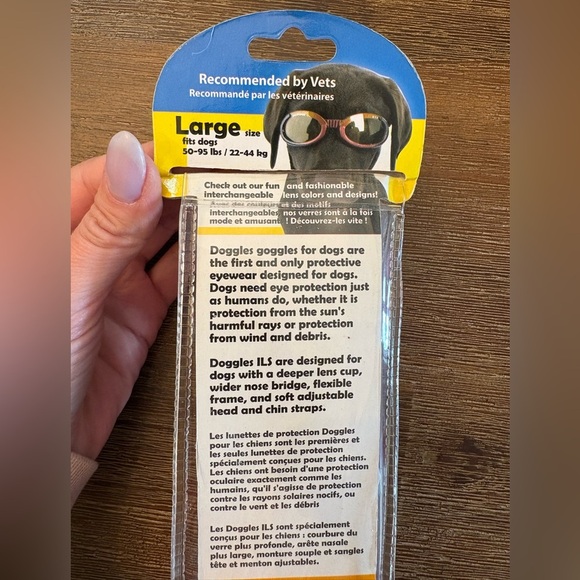 NEW IN PACKAGE Doggles ILS dog goggles size large - Picture 2 of 4